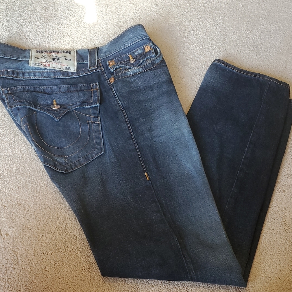True Religion Men's Blue Jeans